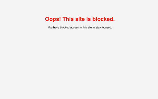 Personal Block Site  from Chrome web store to be run with OffiDocs Chromium online