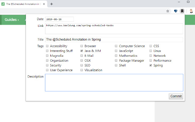 personal bookmarker  from Chrome web store to be run with OffiDocs Chromium online