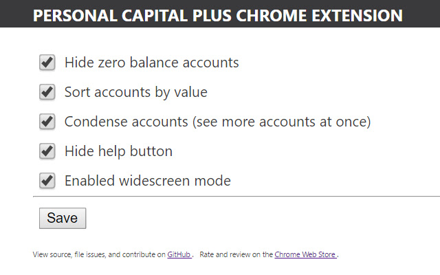 Personal Capital Plus  from Chrome web store to be run with OffiDocs Chromium online