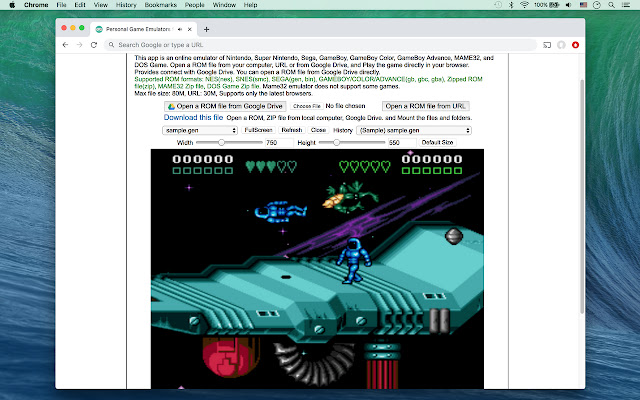 Personal Game Emulators for Browser  from Chrome web store to be run with OffiDocs Chromium online