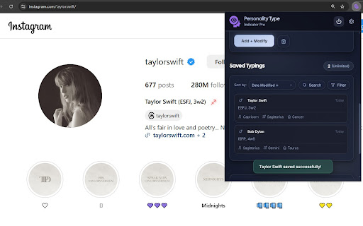 Personality Type Indicator  from Chrome web store to be run with OffiDocs Chromium online