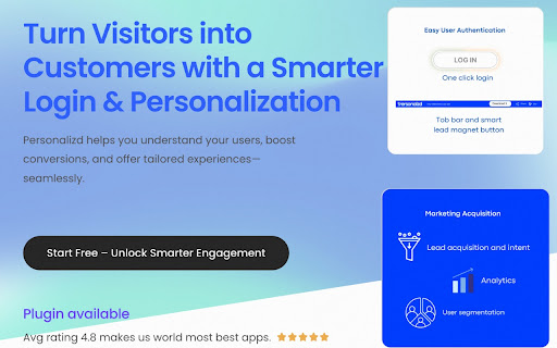 Personalzd  from Chrome web store to be run with OffiDocs Chromium online