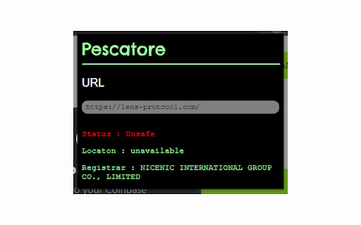 Pescatore  from Chrome web store to be run with OffiDocs Chromium online