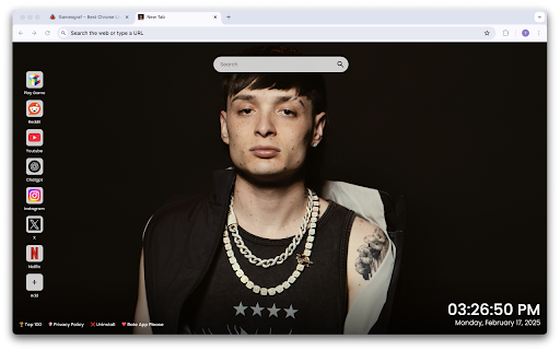 Peso Pluma Wallpapers  from Chrome web store to be run with OffiDocs Chromium online