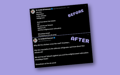 Peterson Twitter Decypherer  from Chrome web store to be run with OffiDocs Chromium online