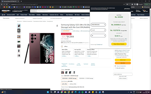 pFinTools.com Credit Card EMI/No Cost EMI Cost Calculator  from Chrome web store to be run with OffiDocs Chromium online