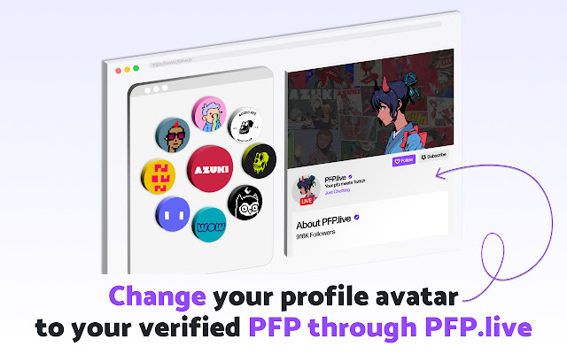 pfp.live  from Chrome web store to be run with OffiDocs Chromium online