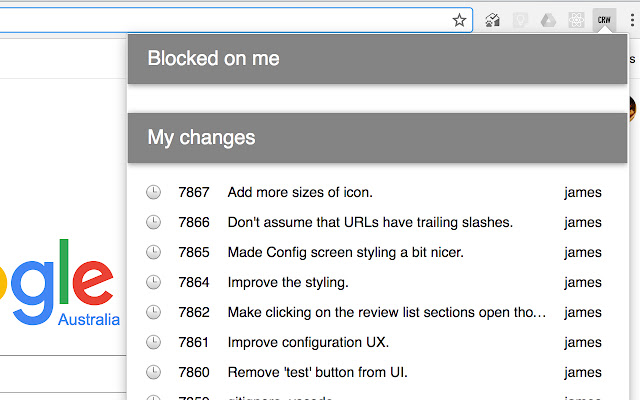 Phab Watcher  from Chrome web store to be run with OffiDocs Chromium online