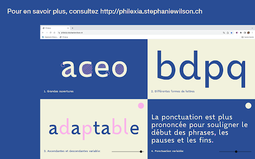 Philexia: sadapte à votre lecture  from Chrome web store to be run with OffiDocs Chromium online