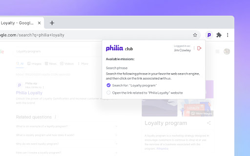 Philia  from Chrome web store to be run with OffiDocs Chromium online