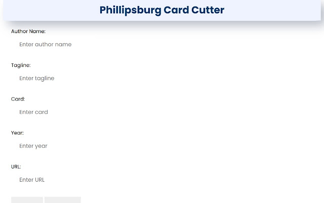 Phillipsburg Card Cutter  from Chrome web store to be run with OffiDocs Chromium online