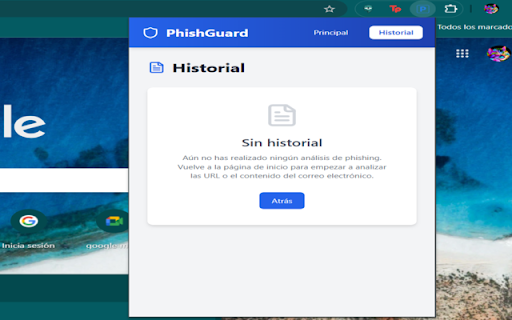 PhishGuard  from Chrome web store to be run with OffiDocs Chromium online