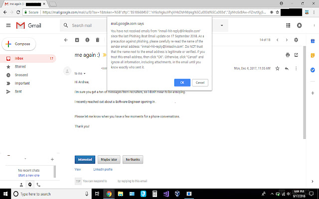 Phishing Boat Email  from Chrome web store to be run with OffiDocs Chromium online