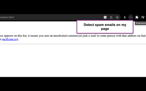 Phisify  from Chrome web store to be run with OffiDocs Chromium online