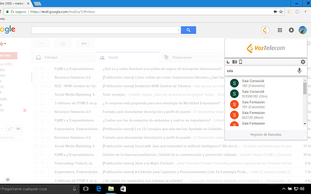 Phone C  from Chrome web store to be run with OffiDocs Chromium online