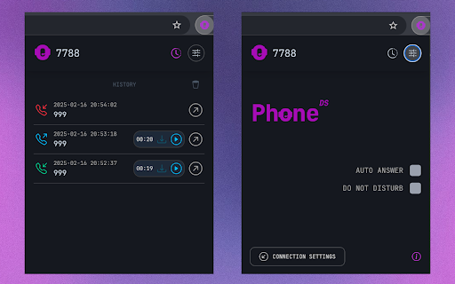 PhoneDS  from Chrome web store to be run with OffiDocs Chromium online