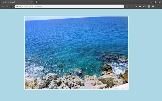 Photo Display in New Tab  from Chrome web store to be run with OffiDocs Chromium online