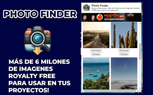 Photo Finder  from Chrome web store to be run with OffiDocs Chromium online