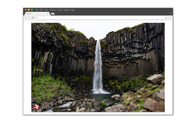 Photo NewTab  from Chrome web store to be run with OffiDocs Chromium online