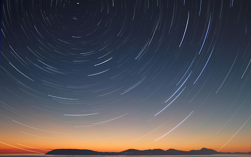 Photo of night sky  from Chrome web store to be run with OffiDocs Chromium online