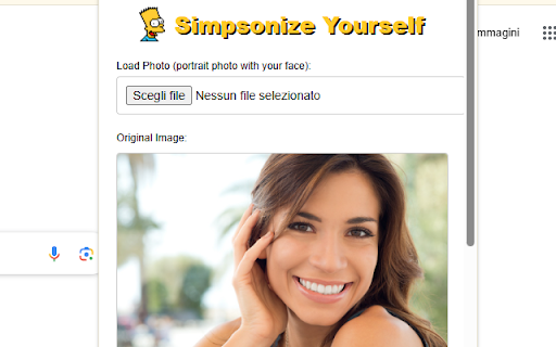 Photo to Simpson Converter  from Chrome web store to be run with OffiDocs Chromium online