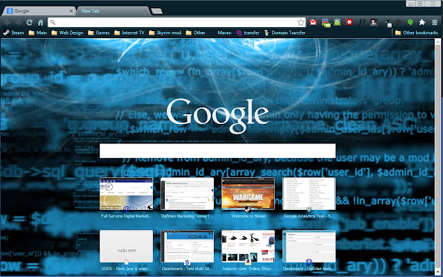 PHP Programming Theme  from Chrome web store to be run with OffiDocs Chromium online