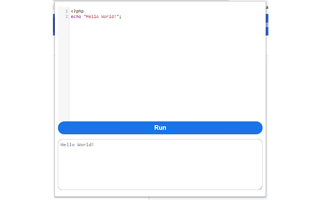 PHP Write Run  from Chrome web store to be run with OffiDocs Chromium online