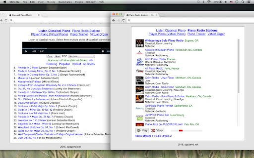 Piano Music Radio  from Chrome web store to be run with OffiDocs Chromium online