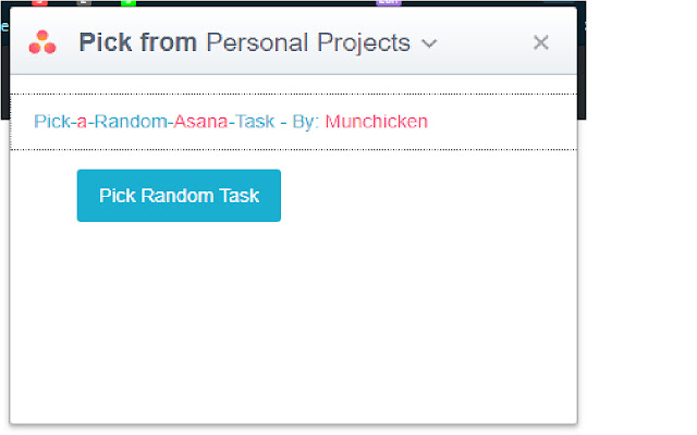 Pick a Random Asana Task  from Chrome web store to be run with OffiDocs Chromium online