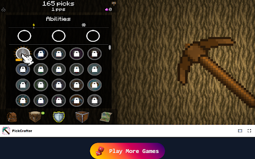 PickCrafter Dig deep and uncover treasures with your pickaxe!  from Chrome web store to be run with OffiDocs Chromium online