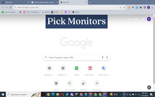 Pickmonitors Theme  from Chrome web store to be run with OffiDocs Chromium online