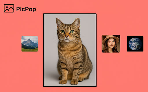 PicPop  from Chrome web store to be run with OffiDocs Chromium online