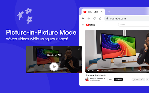 Picture in Picture | PIP  from Chrome web store to be run with OffiDocs Chromium online