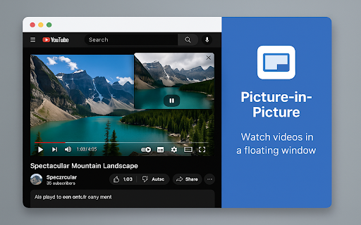Picture in Picture Video Controller  from Chrome web store to be run with OffiDocs Chromium online