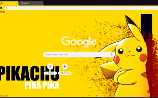 Pikachu  from Chrome web store to be run with OffiDocs Chromium online