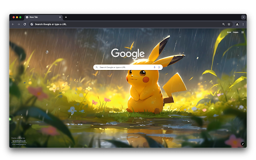 Pikachu in Rain Pokemon (Live Wallpaper)  from Chrome web store to be run with OffiDocs Chromium online