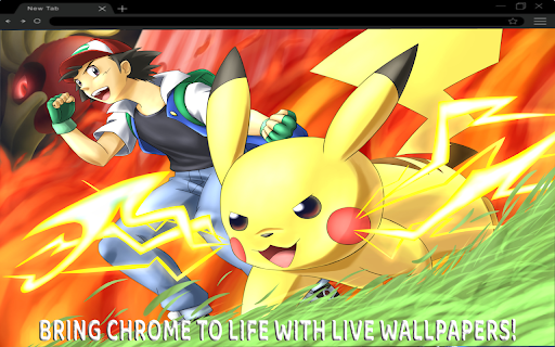 Pikachu Live wallpaper  from Chrome web store to be run with OffiDocs Chromium online