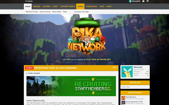 Pika Network Forum Alerts  from Chrome web store to be run with OffiDocs Chromium online