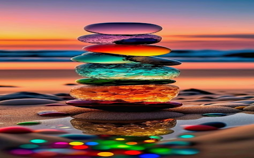 Pile of pebbles on the beach wallpaper  from Chrome web store to be run with OffiDocs Chromium online