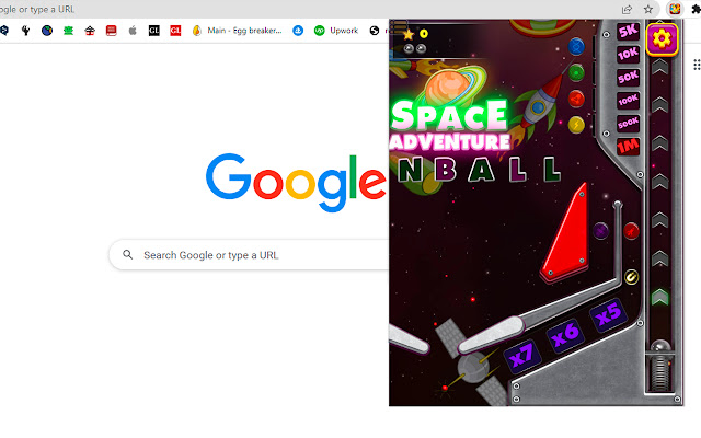Pinball Space Adventure Game  from Chrome web store to be run with OffiDocs Chromium online