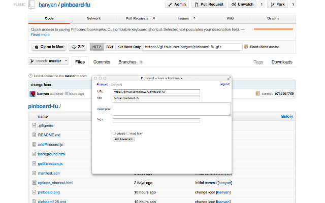 pinboard fu  from Chrome web store to be run with OffiDocs Chromium online