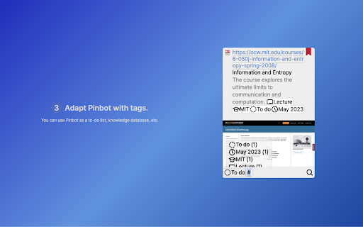 Pinbot  from Chrome web store to be run with OffiDocs Chromium online