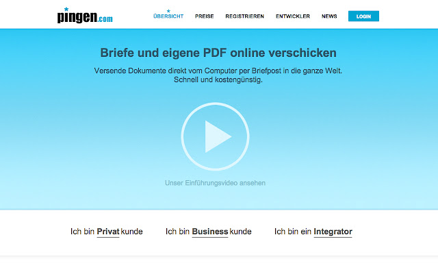 pingen.com  from Chrome web store to be run with OffiDocs Chromium online