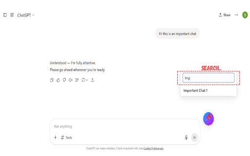 PinGPT  from Chrome web store to be run with OffiDocs Chromium online