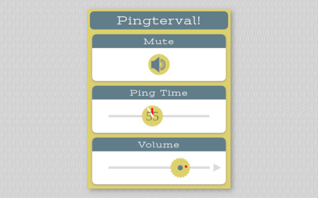 Pingterval!  from Chrome web store to be run with OffiDocs Chromium online