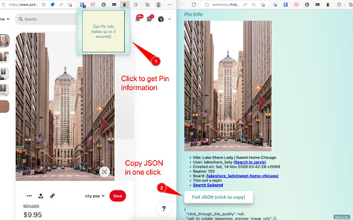 Pin Helper  from Chrome web store to be run with OffiDocs Chromium online