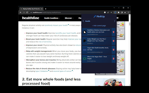 PinItUp  from Chrome web store to be run with OffiDocs Chromium online