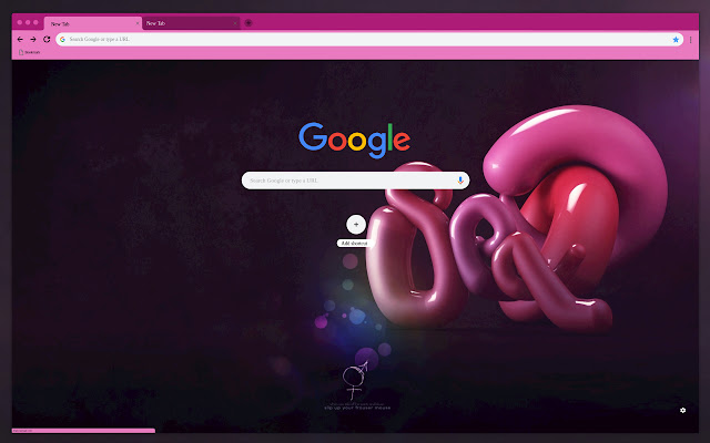 Pink abstraction on black  from Chrome web store to be run with OffiDocs Chromium online