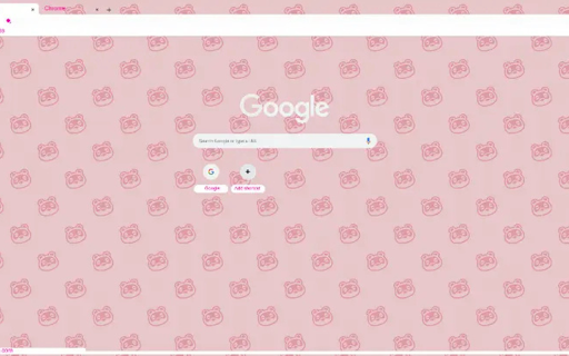 Pink Animal Crossing Theme  from Chrome web store to be run with OffiDocs Chromium online