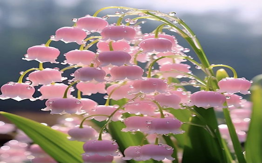 Pink May Lily flower wallpaper  from Chrome web store to be run with OffiDocs Chromium online
